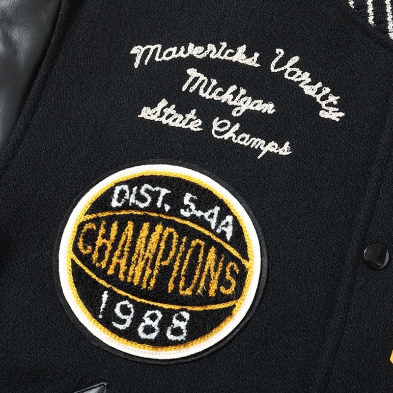 WHITESVILLE / ホワイツビル 30oz. WOOL MELTON アワードジャケット “MAVERICKS” Black 38(M)[WV15605]