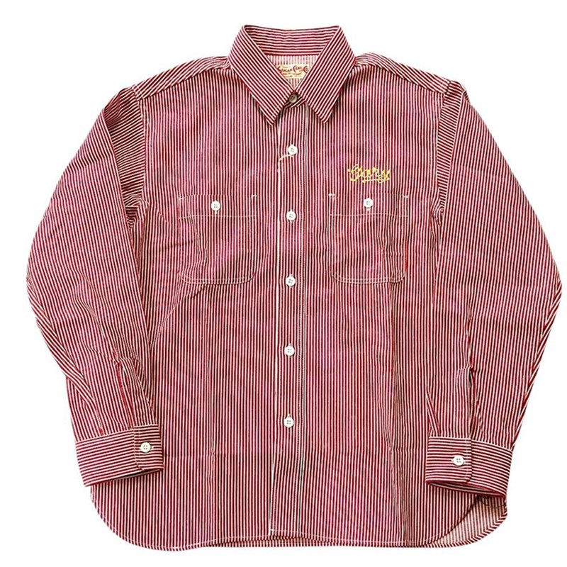 SUGAR CANE / シュガーケーン HICKORY STRIPE ワークシャツ SC29376 119 BKストライプ S