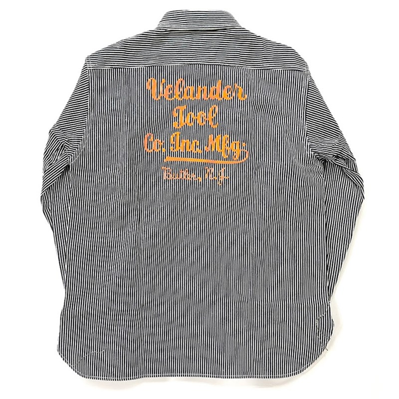 SUGAR CANE / シュガーケーン HICKORY STRIPE ワークシャツ SC29376 119 BKストライプ S
