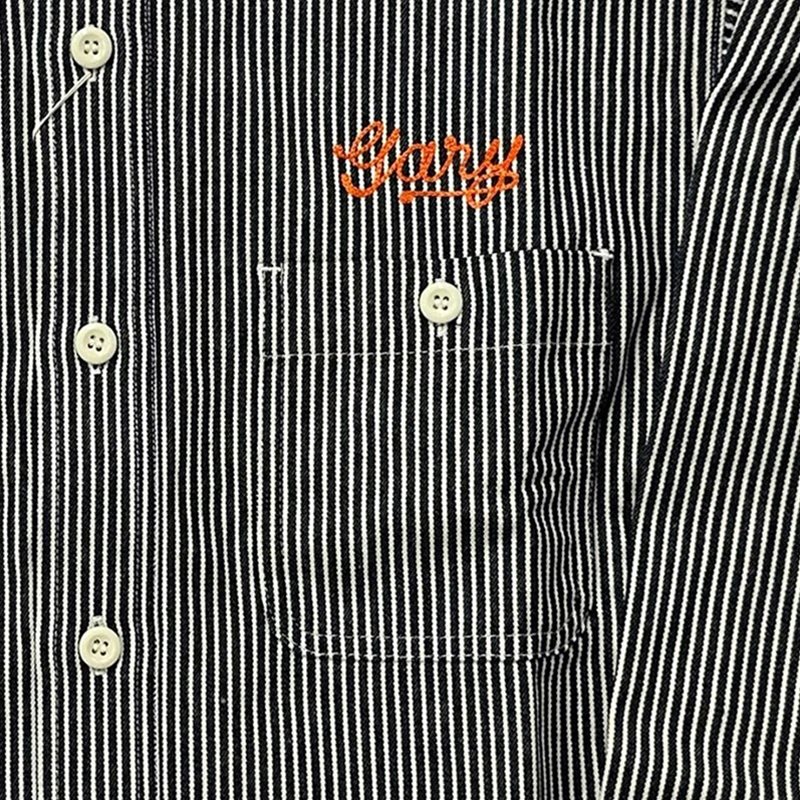 SUGAR CANE / シュガーケーン HICKORY STRIPE ワークシャツ SC29376 119 BKストライプ S