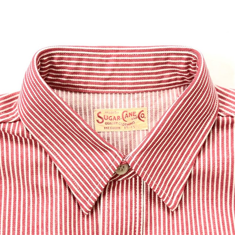SUGAR CANE / シュガーケーン HICKORY STRIPE ワークシャツ SC29376 119 BKストライプ S