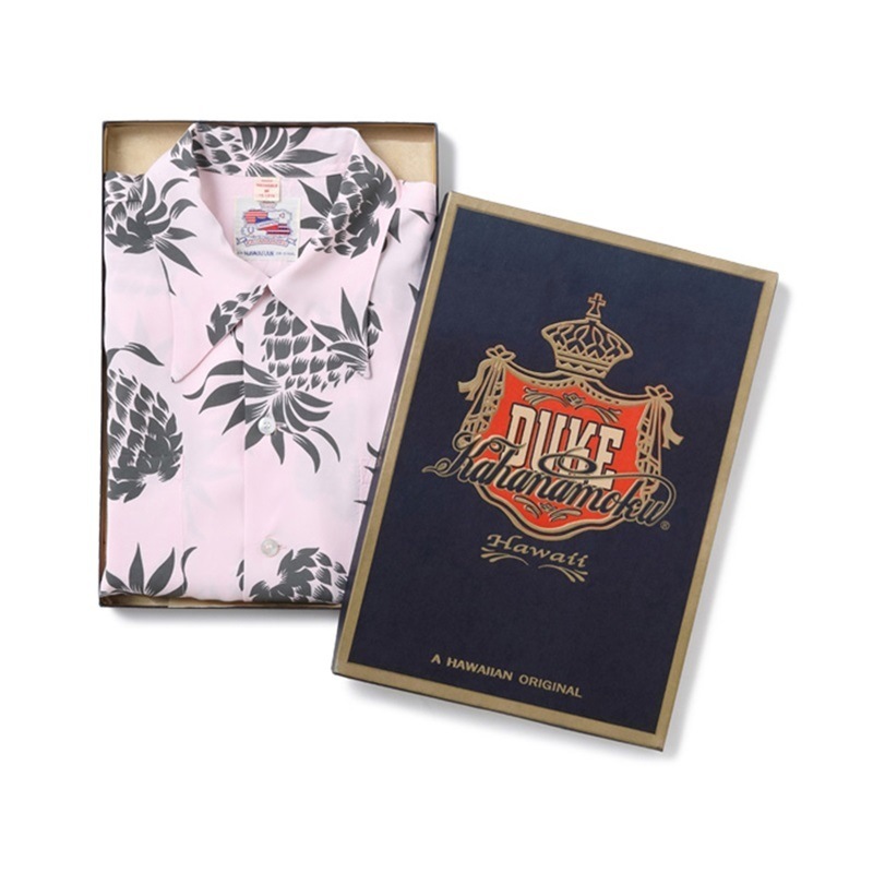 DUKE KAHANAMOKU 定番 半袖 ハワイアン アロハシャツ  SPECIAL EDITION “DUKE'S PINEAPPLE” (SHORT SLEEVE) DK36201