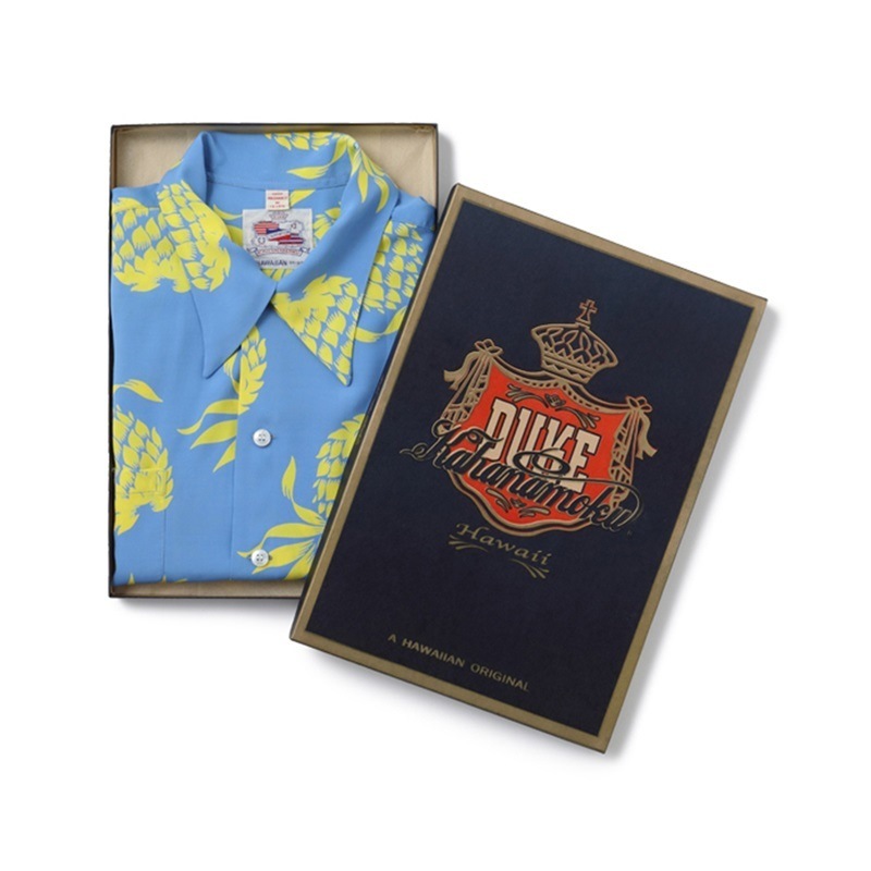 DUKE KAHANAMOKU 定番 半袖 ハワイアン アロハシャツ  SPECIAL EDITION “DUKE'S PINEAPPLE” (SHORT SLEEVE) DK36201