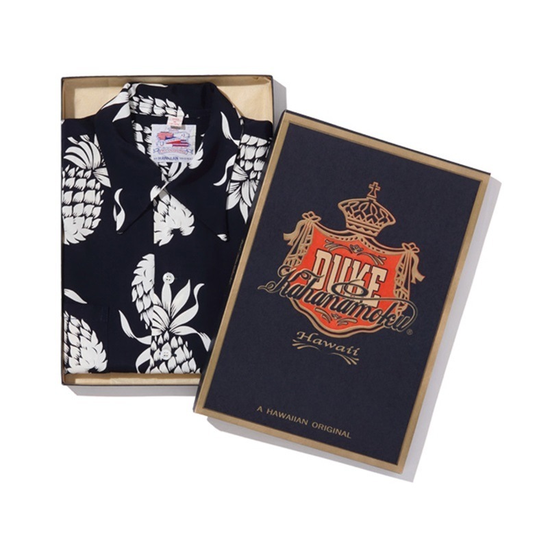 DUKE KAHANAMOKU 定番 半袖 ハワイアン アロハシャツ  SPECIAL EDITION “DUKE'S PINEAPPLE” (SHORT SLEEVE) DK36201