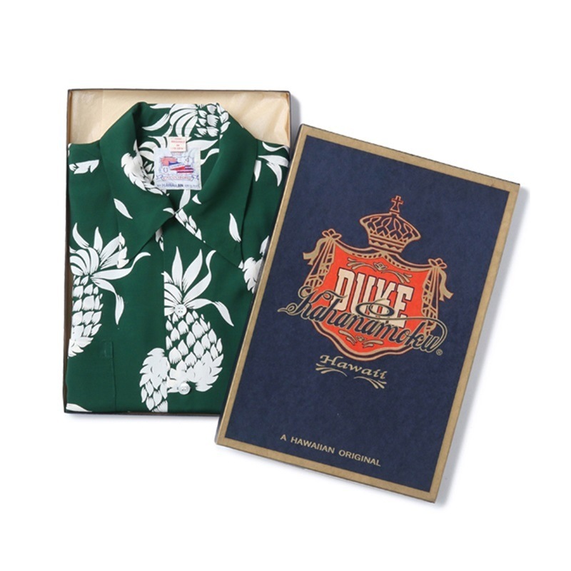 DUKE KAHANAMOKU 定番 半袖 ハワイアン アロハシャツ  SPECIAL EDITION “DUKE'S PINEAPPLE” (SHORT SLEEVE) DK36201