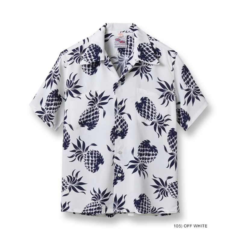 DUKE KAHANAMOKU 定番 半袖 ハワイアン アロハシャツ  SPECIAL EDITION “DUKE'S PINEAPPLE” (SHORT SLEEVE) DK36201