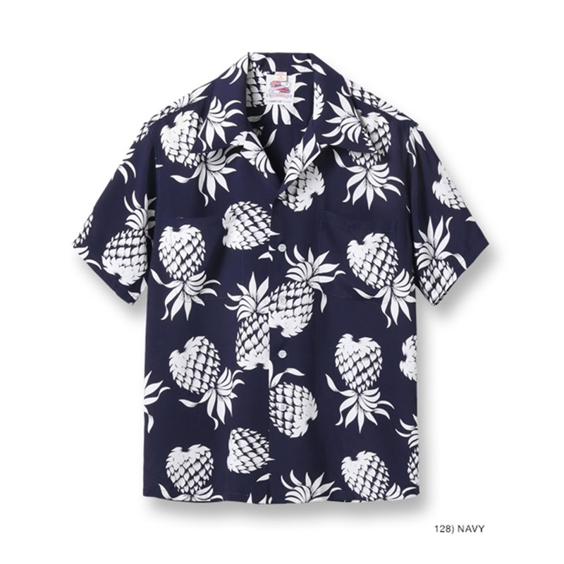 DUKE KAHANAMOKU 定番 半袖 ハワイアン アロハシャツ  SPECIAL EDITION “DUKE'S PINEAPPLE” (SHORT SLEEVE) DK36201