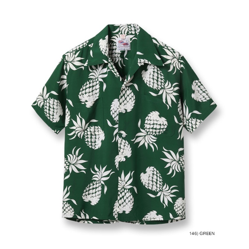 DUKE KAHANAMOKU 定番 半袖 ハワイアン アロハシャツ  SPECIAL EDITION “DUKE'S PINEAPPLE” (SHORT SLEEVE) DK36201