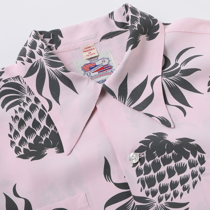 DUKE KAHANAMOKU 定番 半袖 ハワイアン アロハシャツ  SPECIAL EDITION “DUKE'S PINEAPPLE” (SHORT SLEEVE) DK36201