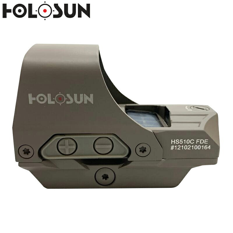 HOLOSUN HS510C-FDE Open Reflex レッド サークルドットサイト ソーラーモデル ダットサイト FDE