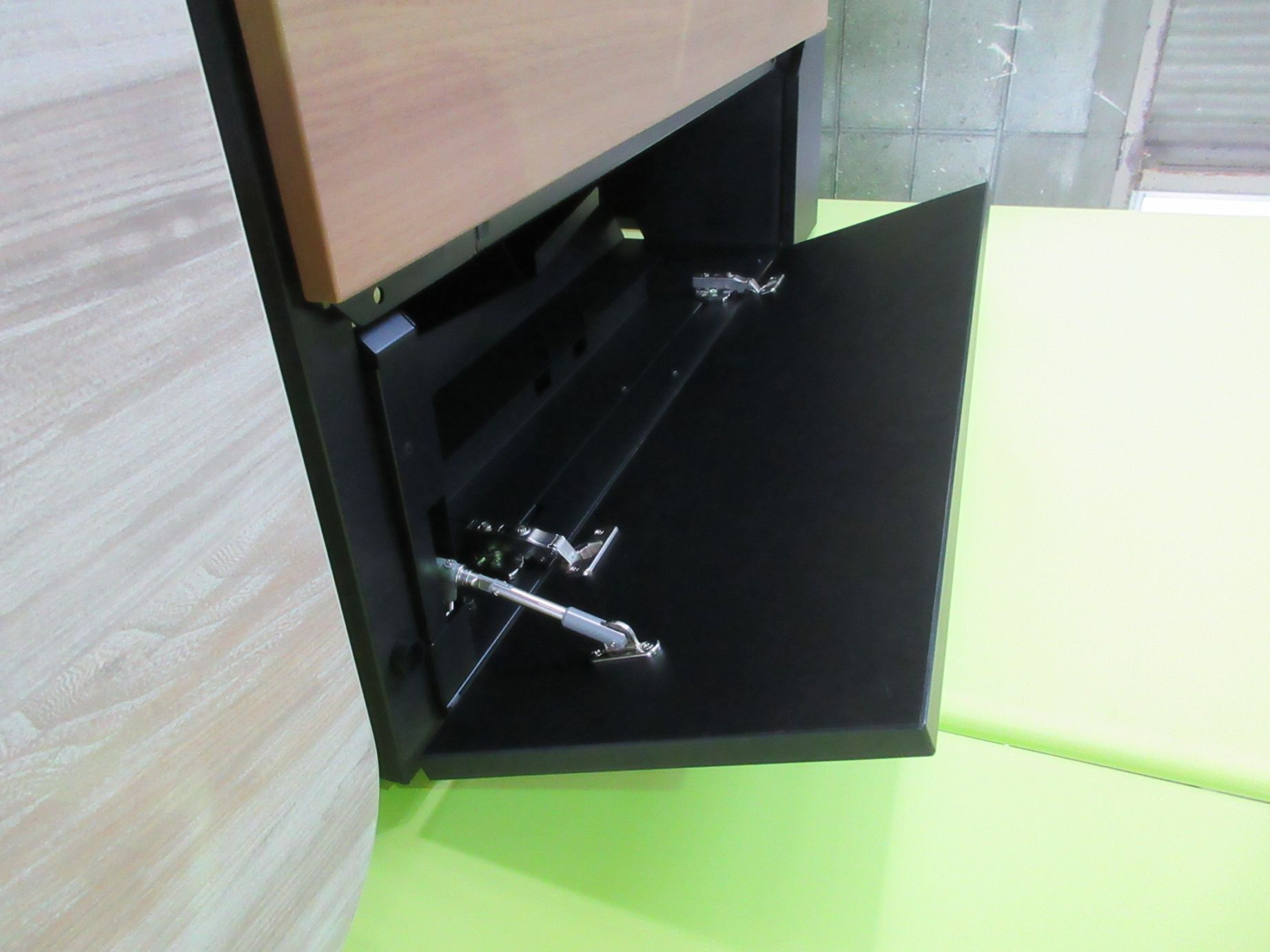 引取り】山梨美品 L字デスク テーブル