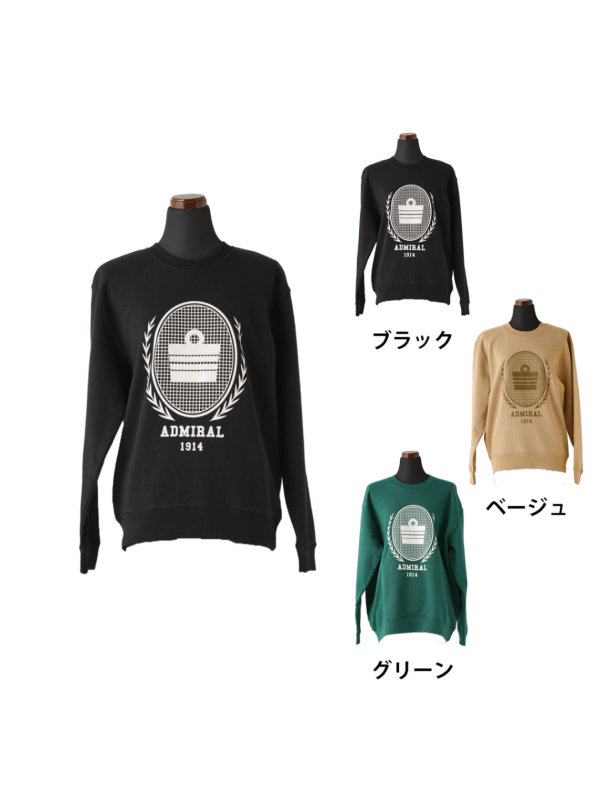 アドミラル　スウェット　トレーナー　テニス　Lサイズ相当 ユニセックス アドミラル スウェット トレーナー テニス Lサイズ相当 ユニセックス