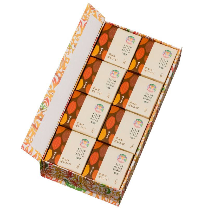 富士山こよみもなか(2月限定：チョコオレンジ) 16個入
