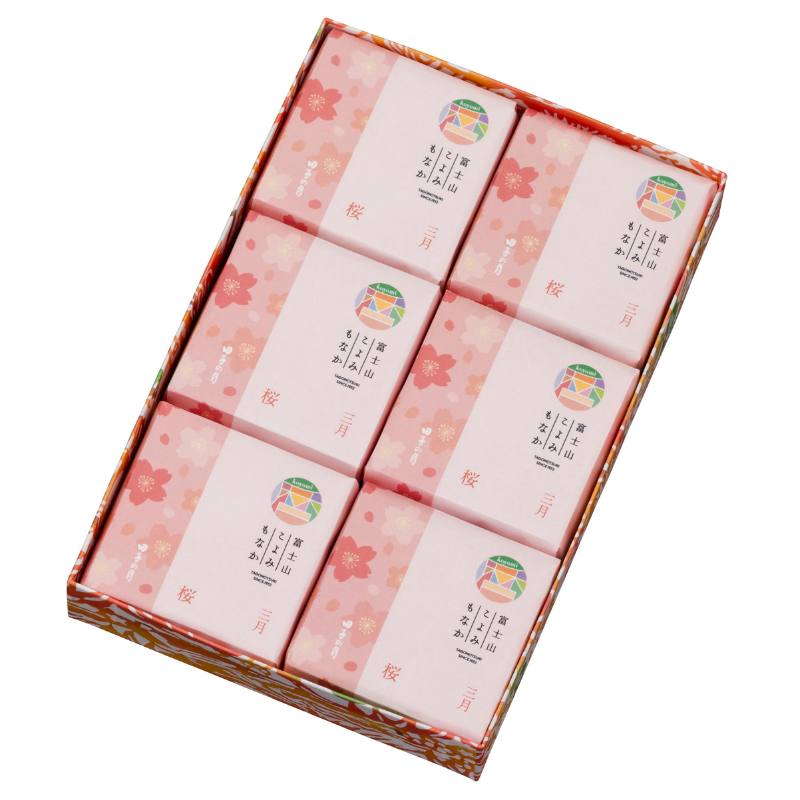 富士山こよみもなか(3月限定：桜) 6個入
