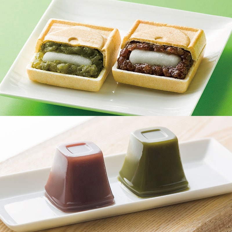 田子の月もなか(煎茶)＆水羊羹
