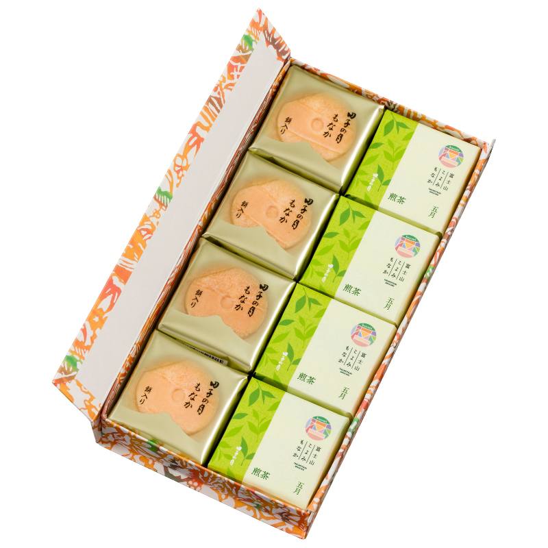 富士山暦もなか＆田子の月もなか(5月限定：煎茶) 8個入