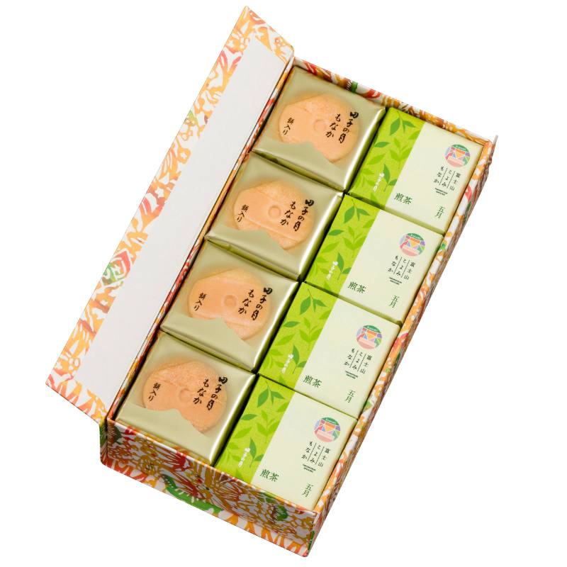 富士山暦もなか＆田子の月もなか(5月限定：煎茶) 16個入