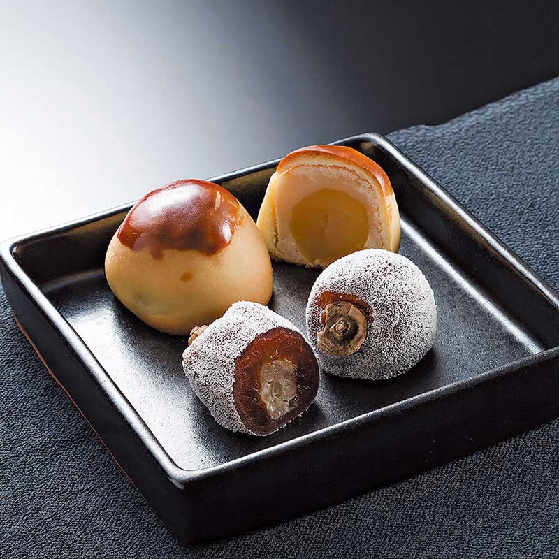 一粒栗饅頭＆吉祥嘉喜＆田子の月もなか