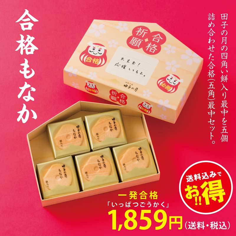 合格もなか 5個入【送料込み】