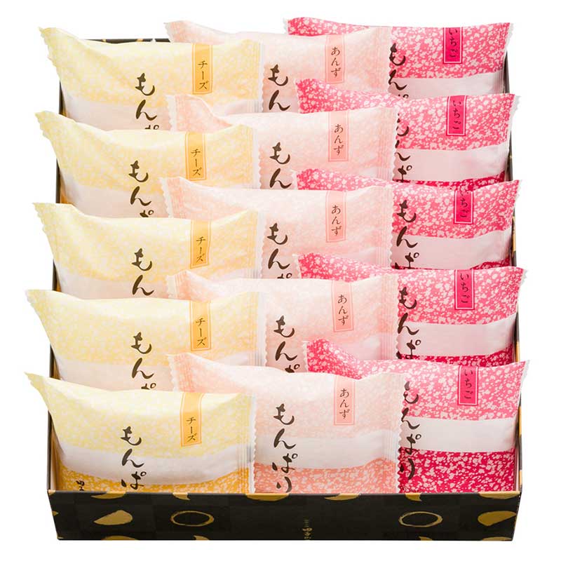 もんぱり(いちご＆チーズ＆あんず) 15個入