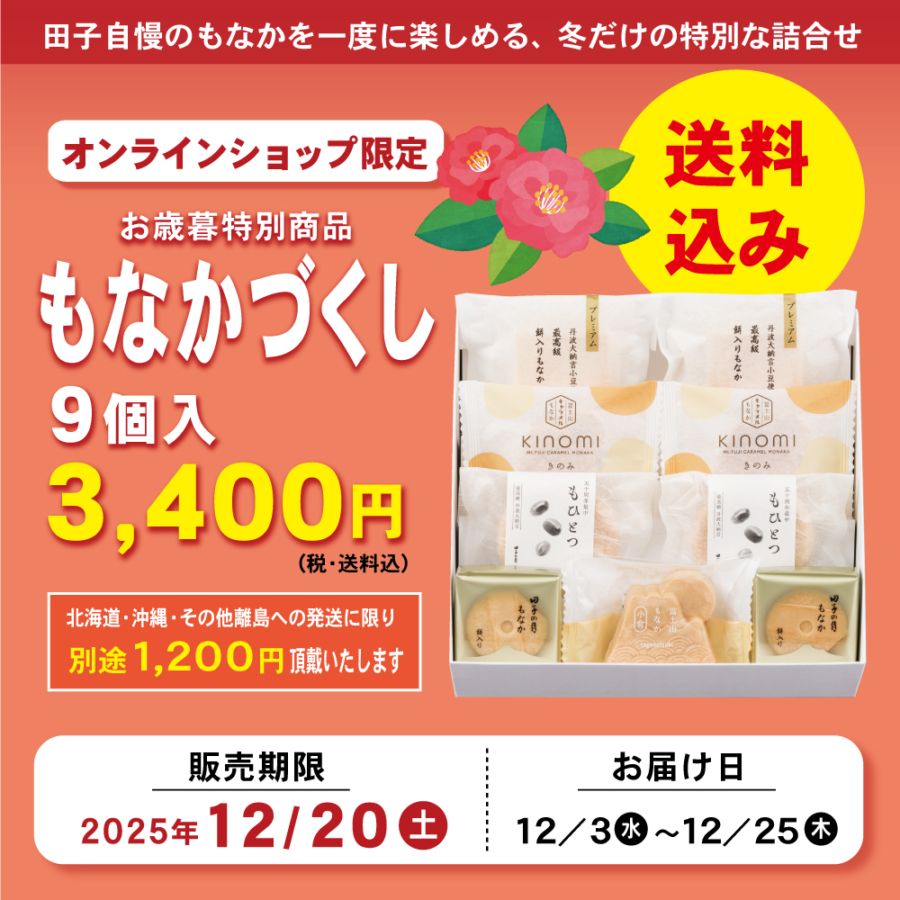 もなかづくし 9個入【送料込み】