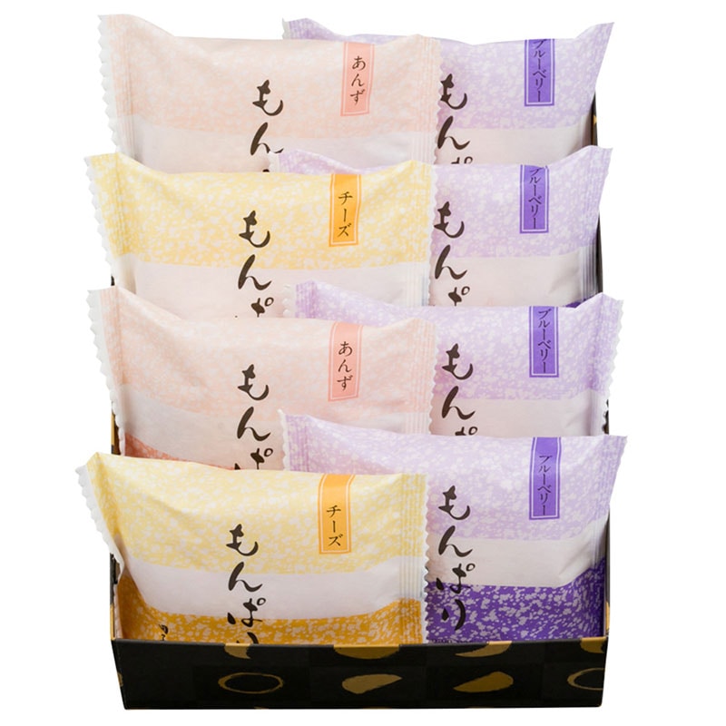 もんぱり(ブルーベリー＆チーズ＆あんず) 8個入