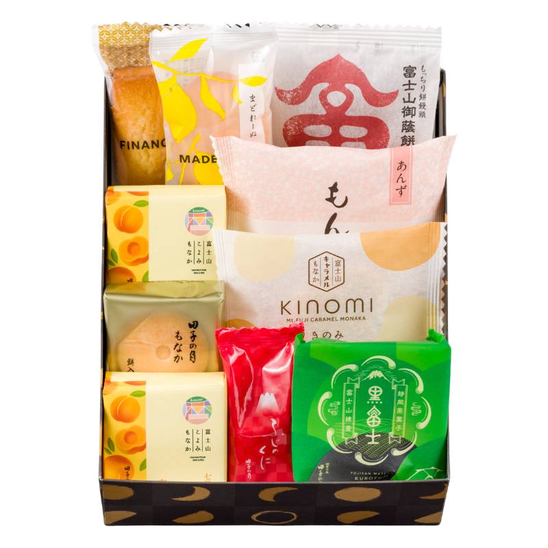 水本焼き、波紋満月富士入り 富士山こよみもなか3周年記念セット7月 10個入【送料込み】《7月15日お