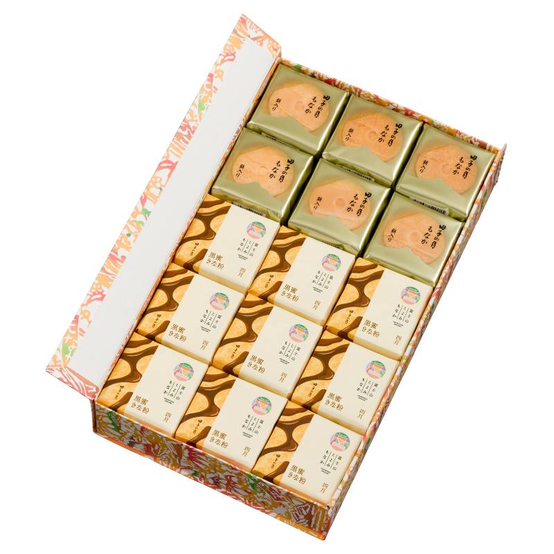 富士山暦もなか＆田子の月もなか(4月限定：黒蜜きな粉)