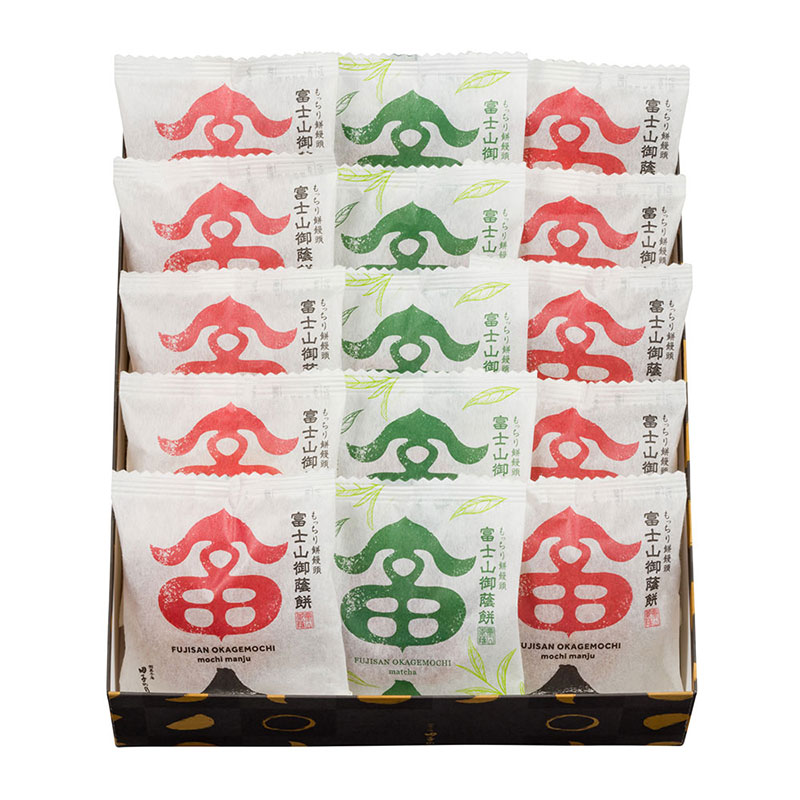 富士山御蔭餅＆富士山御蔭餅(抹茶小豆)
