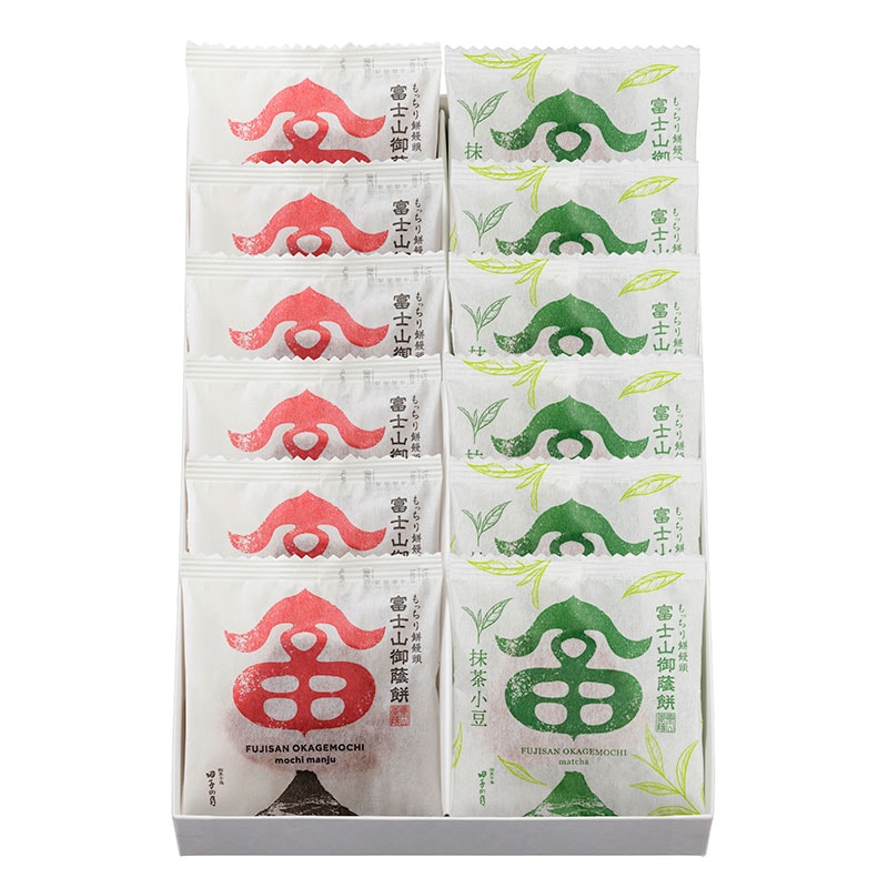 富士山御蔭餅＆富士山御蔭餅(抹茶小豆)