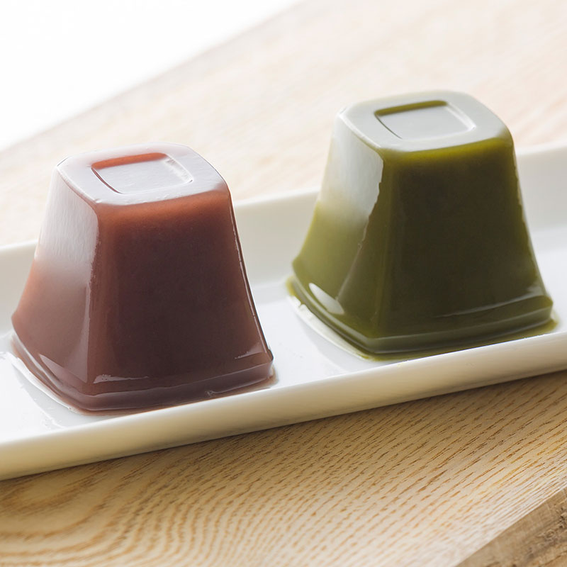 水羊羹＆抹茶水羊羹 9個入