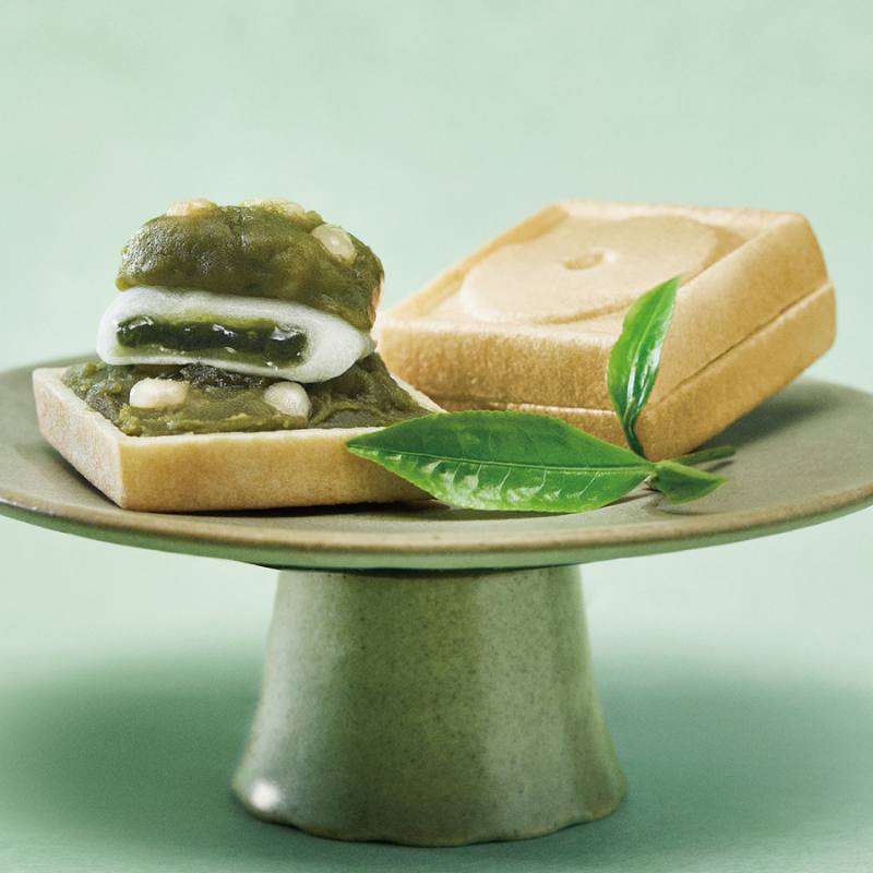 富士山暦もなか(5月限定：煎茶) 6個入