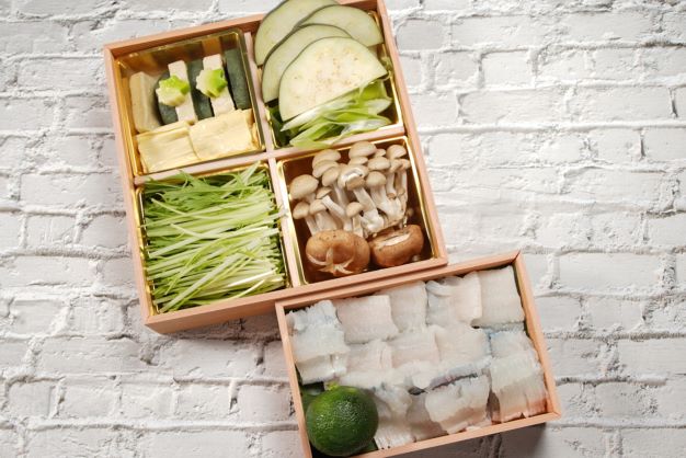 鱧しゃぶセット(2人前・鱧寿司付き)