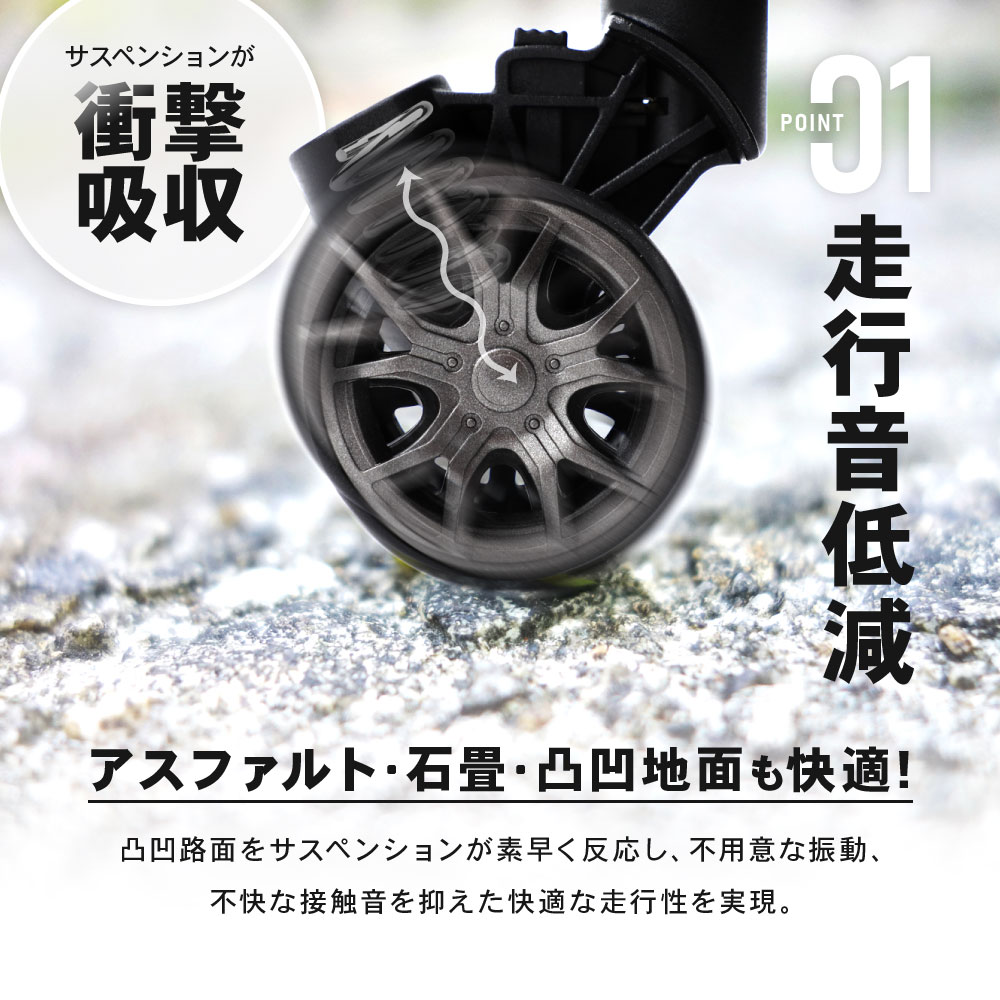 ブライテック GR/TR シリーズカラー 交換用 感動静音キャスター サスペンションキャスター 1個 極静音 スーツケース キャリーケース キャリーバッグ用 BRIGHTECH