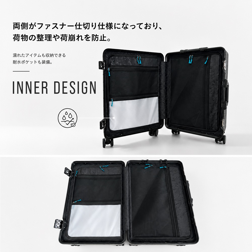 最新モデル BRIGHTECH ブライテック アルミフレーム搭載 スーツケース NAR シリーズ S-ＬLサイズ キャリーケース 感動静音キャスター TSAロック ビジネス 出張 旅行 １年保証 軽量