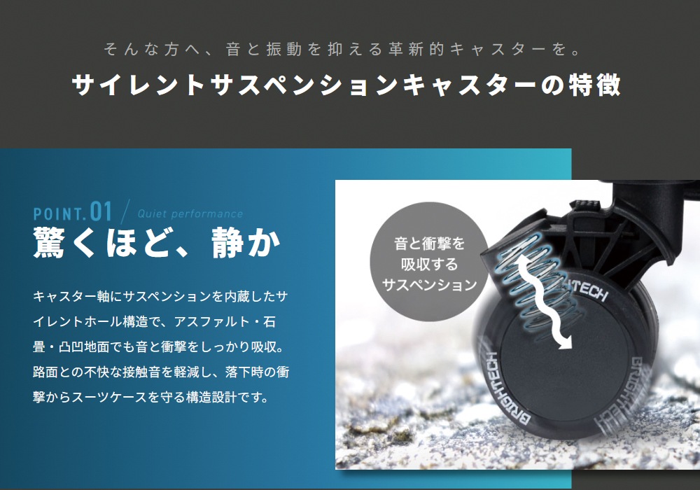 BRO-SHシリーズ交換用キャスター　ストッパーなし