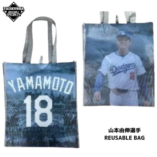 �ڿ��̸����MLB���ɥ��㡼��������ͳ�����ꡡ���å���PHOTO PRINT REUSABLE BAG  ��塼���֥�Хå��������Хå�