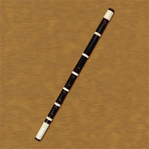 獅子田竹渓 篠笛 お囃子用 お祭り用 6穴・7穴 6本調子 塗 籐半重