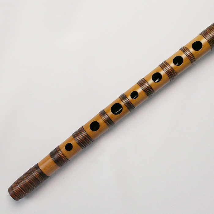 篠笛立平 唄物 7穴 2本調子 3本調子 拭漆 総籐巻2