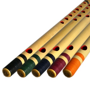 篠笛楽遂 ドレミ調 7穴 8本調子 天地巻 巻き色選べる