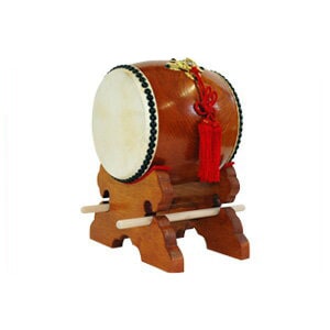 飾り太鼓 かっこ台・バチ・房セット 5.5寸（鼓面:サイズ16.5cm）