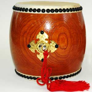 飾り太鼓 かっこ台・バチ・房セット 6.5寸（鼓面:サイズ19.5cm）0