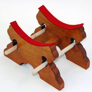 飾り太鼓 かっこ台・バチ・房セット 7寸（鼓面:サイズ21cm