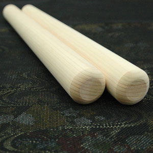 長胴太鼓バチ ヒノキバチ 3.1-4.2×40cm 屋台用バチ テーパーバチ 2本1