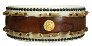 平胴太鼓 平太鼓 極上品 1尺1寸(鼓面:33cm)  欅（ケヤキ） くりぬき胴0