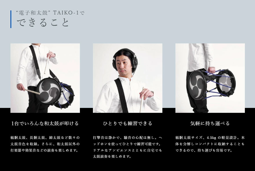 【ポイント2倍】【1年保証】 【特典付】 ローランド 電子和太鼓 TAIKO-1 1尺5寸サイズ Roland Electronic Taiko Percussion6