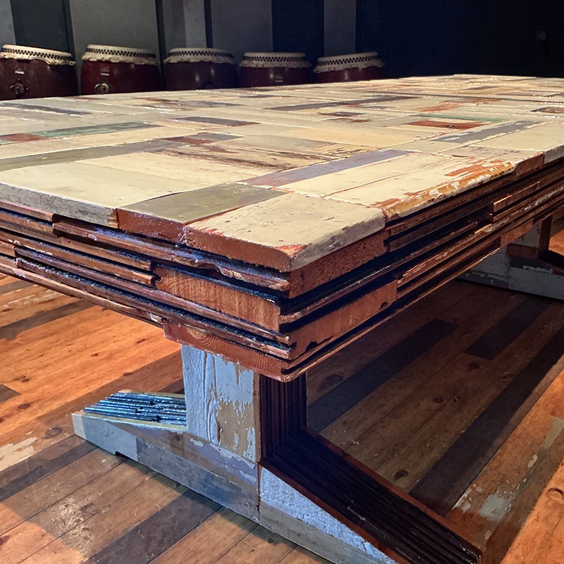 中古】 Waste Table in Scrapwood ダイニングテーブル デスク 机