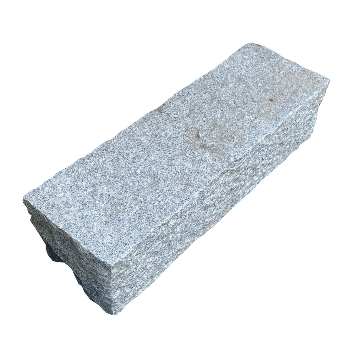 蹴上がり石 白御影 2面ノミキリ 他割肌 180×150×600mm 中国