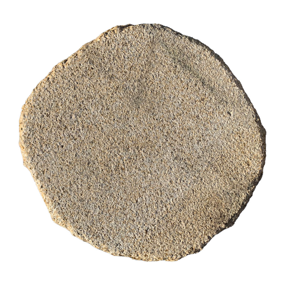 飛石 錆御影 乱形 ビシャン φ400×100mm 中国