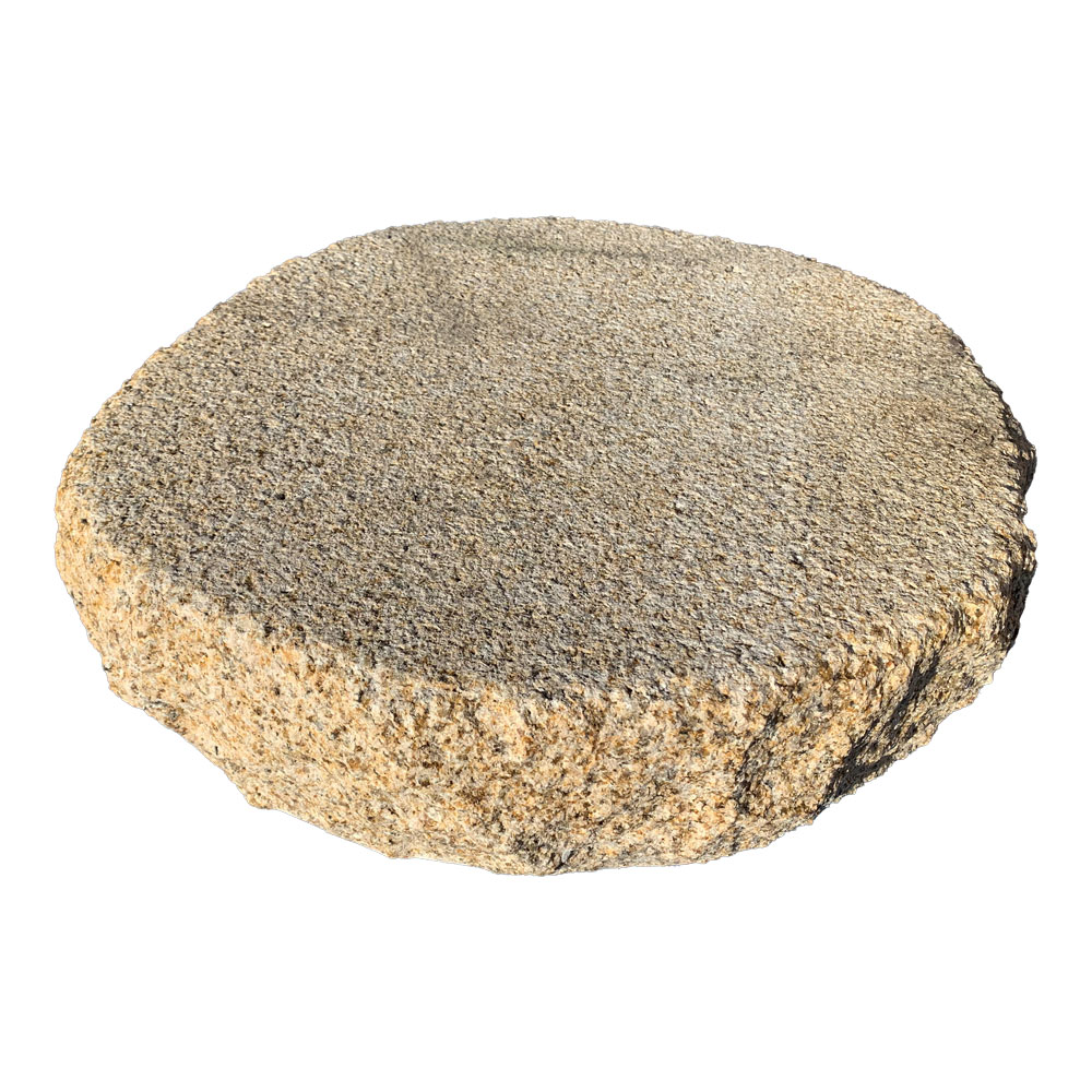 飛石 錆御影 乱形 ビシャン φ400×100mm 中国